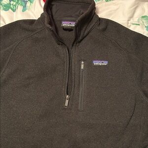 Patagonia Better sweater Black Quarter-Zip Pullover Sz medium new without tags